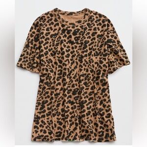 Aerie Leopard Print Short Sleeve Tee